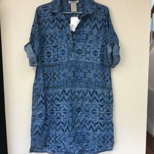 Philosophy Medium tunic denim blue w/ pockets